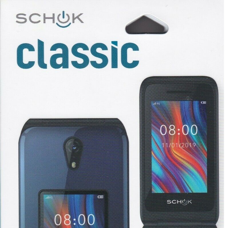 Schok outlet Classic Flip Phone (GSM Unlocked) 8GB - Black